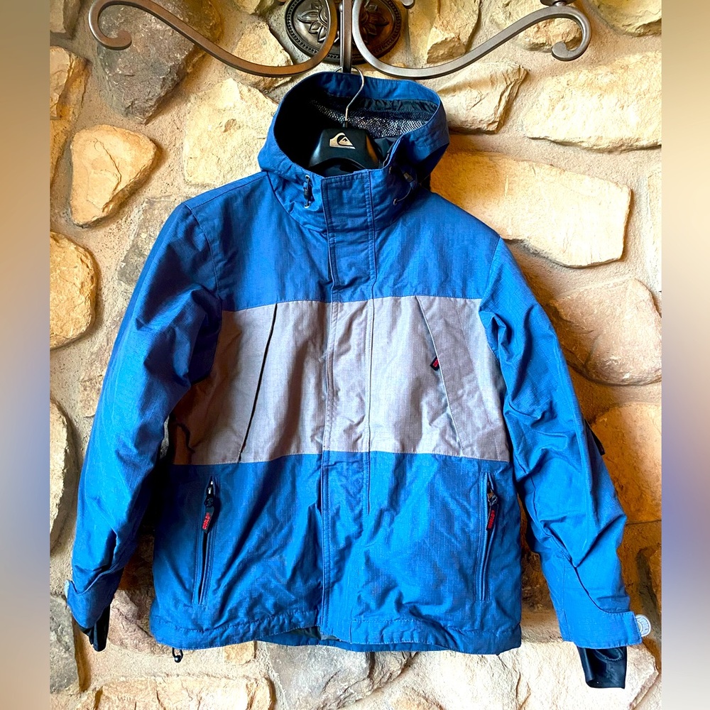 World Industries kids large blue and grey snowboard jacket